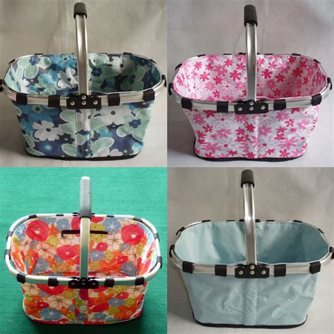 fabric basket metal handles|Amazon.com: Fabric Basket With Handle.